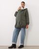 Mama.licious Mamalicious Maternity 3-in-1 fleece lined coat in dark green - 2