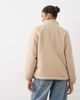 Mama.licious Mamalicious Maternity 3-in-1 high neck fleece jacket in cream-WHITE - 3