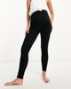 Mama.licious Mamalicious Maternity cotton 2 pack legging in black and khaki-Multi - 4