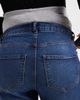 Mama.licious Mamalicious Maternity flared jeans with soft over the bump band in dark medium-blue wash - 4