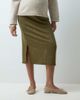 Mama.licious Mamalicious Maternity high waist jersey midi skirt set in moss green melange - 3