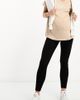 Mama.licious Mamalicious Maternity jeggings with over the bump band in black - 1