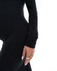 Mama.licious Mamalicious Maternity jersey bodycon midi dress in black - 2