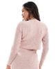 Mama.licious Mamalicious Maternity knit cropped cardigan in rose pink - part of a set - 4
