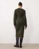 Mama.licious Mamalicious maternity knitted midi dress with knot front in dark green - 4