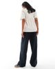 Mama.licious Mamalicious Maternity linen mix wide leg pants in black - 4