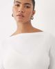 Mama.licious Mamalicious Maternity long sleeve boat neck t-shirt in white - 3