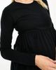 Mama.licious Mamalicious Maternity long sleeve jersey midi dress in black - 2