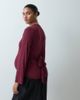 Mama.licious Mamalicious Maternity long sleeve ribbed jersey t-shirt in burgundy-RED - 3