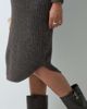 Mama.licious Mamalicious Maternity long sleeve ribbed knit midi dress in brown - 4