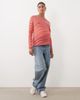 Mama.licious Mamalicious Maternity long sleeve t-shirt in red and pink stripe - 4