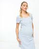 Mama.licious Mama.licious Maternity nursing night gown in light blue heart print - 1