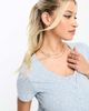 Mama.licious Mama.licious Maternity nursing night gown in light blue heart print - 3