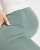 Mama.licious Mamalicious Maternity over the bump legging short in khaki green - 4