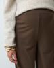 Mama.licious Mamalicious Maternity over the bump wide leg jersey pants in dark brown - 4