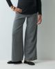 Mama.licious Mamalicious Maternity over the bump wide leg jersey trouser in gray pinstripes - 2