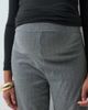 Mama.licious Mamalicious Maternity over the bump wide leg jersey trouser in gray pinstripes - 4