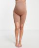 Mama.licious Mamalicious Maternity overbump shapewear shorts in light brown - 3