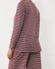 Mama.licious Mamalicious Maternity oversized long sleeve jersey top in burgundy stripe - part of a set-Red - 4
