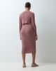 Mama.licious Mamalicious Maternity rib knitted midi skirt set in rose taupe melange-Pink - 3