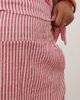 Mama.licious Mamalicious Maternity shirred waistband seersucker mini skirt in white and red stripe - part of a set - 3
