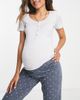 Mama.licious Mamalicious Maternity star print pajama set with nursing function in multi - 2