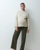 Mama.licious Mamalicious Maternity straight leg tie waist corduroy trouser in dark green - 1