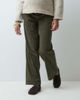 Mama.licious Mamalicious Maternity straight leg tie waist corduroy trouser in dark green - 3
