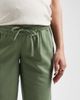 Mama.licious Mamalicious Maternity tie waist linen touch pants in khaki-Green - 3