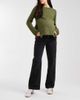 Mama.licious Mamalicious Maternity under the bump adjustable waist wide leg jeans in black wash - 2