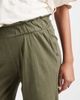 Mama.licious Mamalicious Maternity under the bump lightweight wide leg summer pants in dark khaki green - 4
