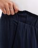 Mama.licious Mamalicious Maternity under the bump lightweight wide leg summer pants in navy - 4