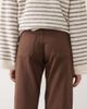 Mama.licious Mamalicious Maternity wide leg jeans with soft over the bump band in chocolate brown - 4
