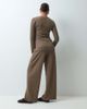 Mama.licious Mamalicious Maternity wide leg jersey pants set in light brown - 3