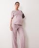 Mama.licious Mamalicious Maternity wide leg pants in pink gingham print - part of a set - 1