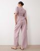 Mama.licious Mamalicious Maternity wide leg pants in pink gingham print - part of a set - 3