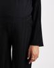 Mama.licious Mamalicious Maternity wide leg plissé pants in black - part of a set - 3