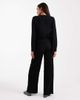 Mama.licious Mamalicious Maternity wide leg plissé pants in black - part of a set - 4