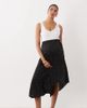 Mama.licious Mamalicious Maternity woven maxi skirt in black and white polka dot print - 1