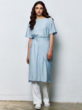 MANAVIS7 Eloi Wrap One-Piece Maxi [Sky]