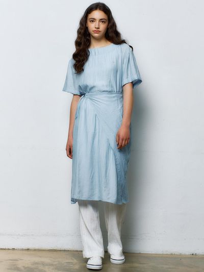 MANAVIS7 Eloi Wrap One-Piece Maxi [Sky]