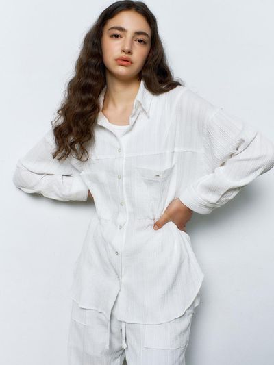 MANAVIS7 OverSize Roen Shirt [WHITE]