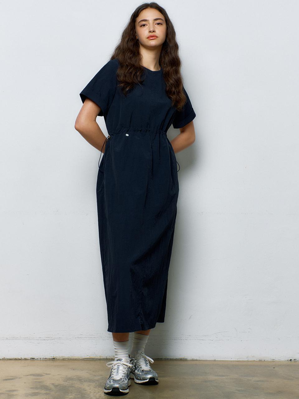 MANAVIS7 Seren Short-Sleeve One-Piece [DeepNavy]