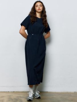 MANAVIS7 Seren Short-Sleeve One-Piece [DeepNavy]