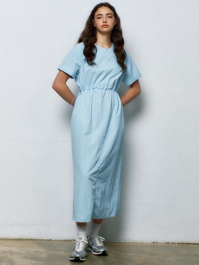 MANAVIS7 Seren Short-Sleeve One-Piece [Sky]