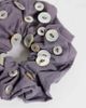 Mango Mango 100% cotton button detailing scrunchie in gray - 3