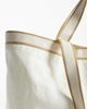 Mango Mango 100% cotton large tote bag in ecru-Neutral - 4