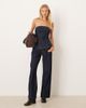Mango Mango 100% cotton straight leg jeans in indigo - part of a set-Blue - 1