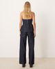 Mango Mango 100% cotton straight leg jeans in indigo - part of a set-Blue - 2