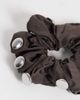 Mango Mango 100% cotton stud detailing scrunchie in brown - 3